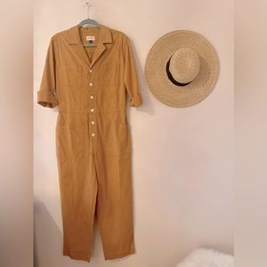 Mustard jumpsuit. Comfy cotton. Universal Supply. Size 6.